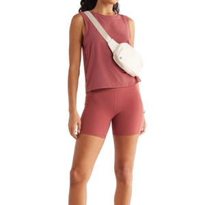 Pantalones cortos deportivos de verano para mujer de moda de EE. UU. con bolsillo para teléfono, pantalones cortos informales para gimnasio, bolsillos cómodos con cordón - Product Image 1