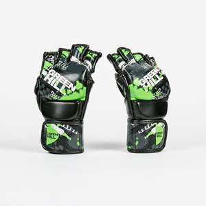 Guantes de Sparring MMA GAMMA STRIKE, Guantes de Cuero PU de Medio Dedo con Logotipo Personalizado Impreso, Guantes de Boxeo de Medio Dedo - Product Image 4