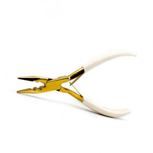 Herramienta de alicates de extensión de cabello de acero inoxidable con mango de agarre de goma Extensión de cabello Micro apertura y alicates de cierre de cabello - Product Image 3