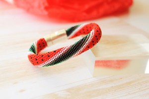 Bracelet manchette en perles faites à la main-Manchette pour femmes et filles - Product Image 2