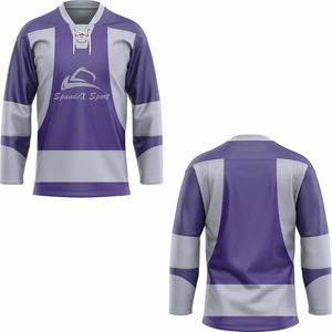 ชุดทีมฮ็อกกี้แบบระเหิดชุดเสื้อเจอร์ซีย์ฮ็อกกี้น้ำแข็งสีชมพูตลกพร้อมเครื่องแบบ - Product Image 6