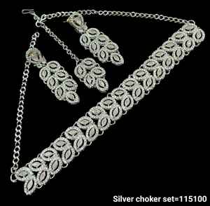 Indian Traditional Kundan Silver Plated <b>Jewellery</b> <b>Set</b> and Copper Necklace <b>Set</b> for <b>Women</b> & Girl Indian Accessories Jewlery <b>Women</b> - Product Image 6