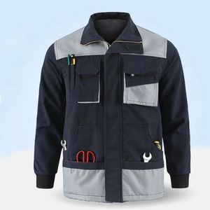 Ensemble de vêtements de travail et de sécurité en polyester ignifuge à poches profondes et haute visibilité, design multi-poches, uniforme unisexe durable - Product Image 5