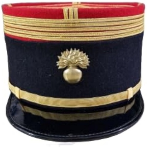 Gorra Militar Francesa Tradicional, Estilo Vintage, para Desfile, con Bordado y Trenzado Dorado - Product Image 2