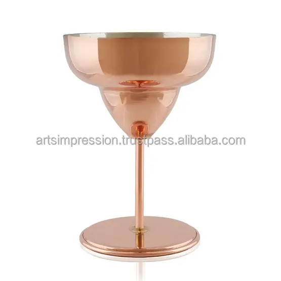 Bicchiere da vino in rame di nuovo Design americano bicchiere da sposa in vetro spazio di lusso all'ingrosso con confezione personalizzata