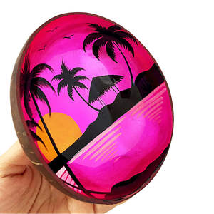 Cuencos de Coco Lacados de Diseño Nuevo, Hechos a Mano para Decoración de Comedor - Product Image 1