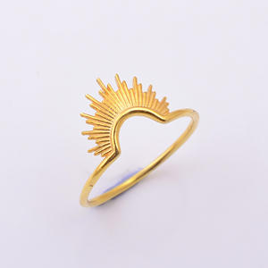 Classique Dainty fait à la main 925 bague en argent Sterling à la mode Style ethnique plaqué or bijoux fins vente chaude fête de mariage des femmes - Product Image 2