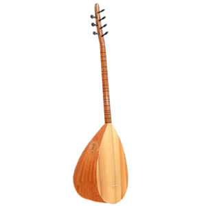 Yonka B143K Baglama Saz Turco de Cuello Corto, Instrumento de Cuerda Profesional de Madera de Morera con Soporte - Product Image 1