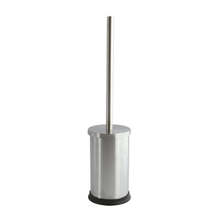 Brosse WC en métal et inox finition mate, base en plastique - Product Image 1