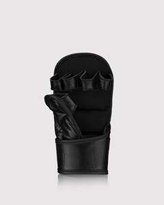 Venta caliente par de boxeo negro calidad superior acolchado suave medio dedo transpirable guantes de boxeo profesional nuevo guante de lucha - Product Image 6
