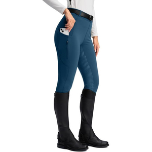 Pantalones de Montar a Caballo para Mujer, Ligeros, Transpirables, de Poliéster/Spandex, Duraderos, Cómodos, Ropa Ecuestre para Jinetes, Uso Diario - Product Image 1