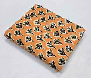 ผ้าฝ้าย100% พิมพ์ลายบล็อกมือผ้าฝ้ายระบายอากาศเป็นมิตรกับสิ่งแวดล้อมผ้าฝ้ายทำด้วยมือจาก Jaipur Heritage แบบดั้งเดิม - Product Image 5