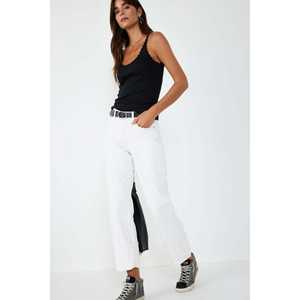 Blusa Casual de Encaje para Mujer, con Logotipo Frontal, Cuello Redondo, Manga Corta, Tela de Poliéster, Talla XL, Moda Diaria de Verano - Product Image 1