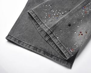 Pantalones vaqueros de algodón de alta calidad para hombre, talla XS 100%, pantalones cortos de mezclilla, ropa deportiva lavada con decoración de patrón sólido, precio barato al por mayor - Product Image 1