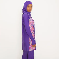 OEM Premium Kalite 2 Parçalı Kadın Yüksek Bel Önü Kristal Askılı Burkini Mayo Spandeks/Polyester Hızlı Kuruyan Baskılı