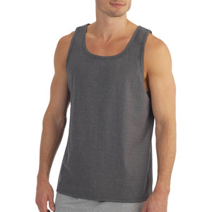 <b>Men's</b> Gym Workout <b>Tank</b> <b>Top</b> Singlet Custom Design Fitness Spandex Knitted with Embroidery Decoration - Product Image 5
