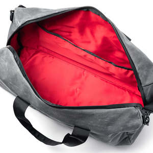 Sacs de voyage en toile noirs promotionnels, nouveau design, imperméables, unisexes, logo personnalisé, sac de voyage respirant - Product Image 4