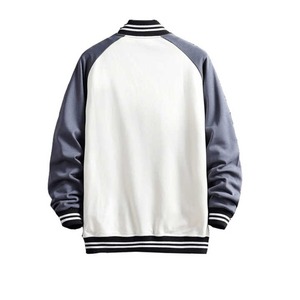 Chaqueta universitaria de lana 100% con estilo para hombre, estilo informal de moda de calle Hip Hop, detalle de retazos ligeros, nueva condición de invierno - Product Image 5