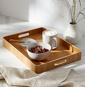 Plateau de service en bois Art déco traditionnel pour le Ramadan Eid Mubarak Mariage Diwali Célébrations - Product Image 1