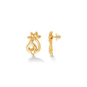 Petites boucles d'oreilles pour enfants Little Luminaries en or jaune - Product Image 3