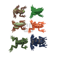 Juguete de rana de plástico en miniatura
