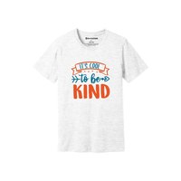 T-shirt décontracté à col rond et manches courtes pour femme, thème gentillesse, en jersey 100 % coton 180g, respirant et anti-rétrécissement