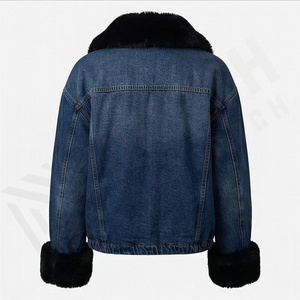 เสื้อแจ็คเก็ตยีนส์ลำลองคุณภาพสูงสำหรับผู้หญิง สไตล์ขาดๆ ซีซั่นซัมเมอร์ ราคาขายส่ง แฟชั่นสตรีทแวร์ เสื้อโค้ท - Product Image 2