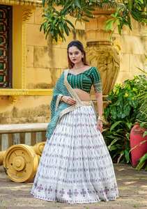 Gujrati Garba กระโปรง navratri คอลเลกชัน, ชุด Garba, อินเดีย ghaghara choli, lehenga choli, ชุดคู่สำหรับ navratri - Product Image 3