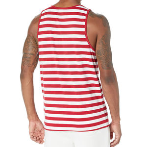 Débardeurs Muscle Fit sans manches avec logo personnalisé pour hommes Débardeur d'entraînement respirant pour hommes à prix bas - Product Image 2