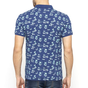 เสื้อโปโลแขนสั้นสำหรับผู้ชายเสื้อโปโลเสื้อถักลายโลโก้แบบเรียบ - Product Image 2