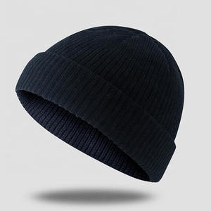 Wholesale Custom Logo Embroidery Solid Color Acrylic Fiber Warm Winter Beanie <b>Knit</b> <b>Hat</b> for Travel - Product Image 6