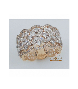 Anillo de Diamantes Icónico para Mujer, Oro de 18K, Joyería Clásica de Lujo con Diseño Moderno para Compromiso, Boda y Regalos - Product Image 1