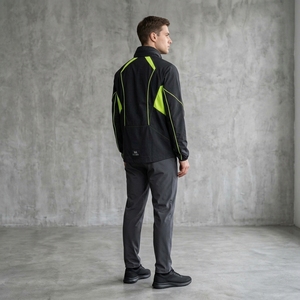 <b>Men</b> Black Lime Green <b>Running</b> Windbreaker <b>Jacket</b> Lightweight Zip Up Athletic Sports Outdoor Training <b>Jacket</b> - Product Image 6