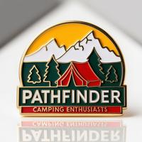 Pin Enamel Pathfinder Kustom Pabrik Langsung, Pelapisan Emas/Perak/Perunggu, Perayaan, Branding Perusahaan