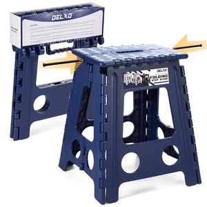 Home Daily Use Wholesale Folding Stool Foldable Plastic Folding Step Stool For Adults