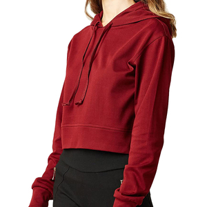 Gran oferta, sudaderas con capucha de Invierno para mujer hechas a medida, cómodas, largas, de algodón, poliéster, logotipo frontal, ropa de calle estampada bordada - Product Image 5