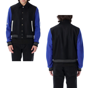 Low Moq Vintage <b>Men</b> <b>Letter</b> Embroidered Logo Baseball Bomber Letterman <b>Jackets</b> Custom Leather Varsity <b>Jackets</b> Wholesale - Product Image 5