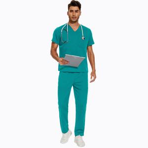 Nouveaux ensembles d'uniformes médicaux pour médecins et infirmiers, ensembles de pantalons de jogging médicaux, logo personnalisé, couleur unie, costume d'hôpital - Product Image 2