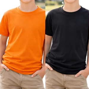 Camiseta de Manga Corta de Color Sólido con Logotipo Escolar Personalizado Estampado en la Parte Delantera y Trasera para Hombre, 180 Gramos, Cuello Redondo, Dobladillo Regular, 100% Algodón Ecológico - Product Image 1