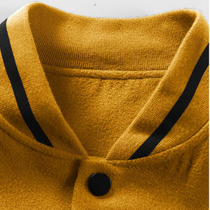 Chaqueta universitaria de béisbol con letras de lana básica personalizada para hombre, prendas de vestir de bombardero de nuevo estilo con longitud larga - Product Image 6