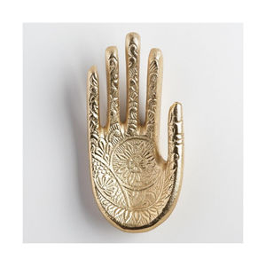 Bol décoratif à feuilles en métal avec gaufrage et plaqué or bol décoratif à grandes feuilles en métal meilleure qualité et meilleur prix - Product Image 2