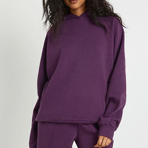 Ropa Casual de Moda Urbana para Mujer con Ajuste Holgado, Color Sólido y Diseño de Logotipo Personalizado, Precio Económico para Compradores al por Mayor con Capucha - Product Image 2