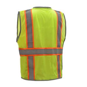 เสื้อกั๊กตาข่ายสะท้อนแสงคุณภาพสูงสำหรับงานอุตสาหกรรม พร้อมกระเป๋า  โลโก้ปรับแต่งได้ และระบบระบายความร้อนเพื่อความปลอดภัยในการทำงาน - Product Image 3