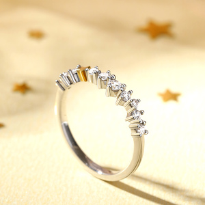 Bague pour femme Jeulia Always & Forever en argent sterling avec zircon, design étoile, pour anniversaire - Product Image 5