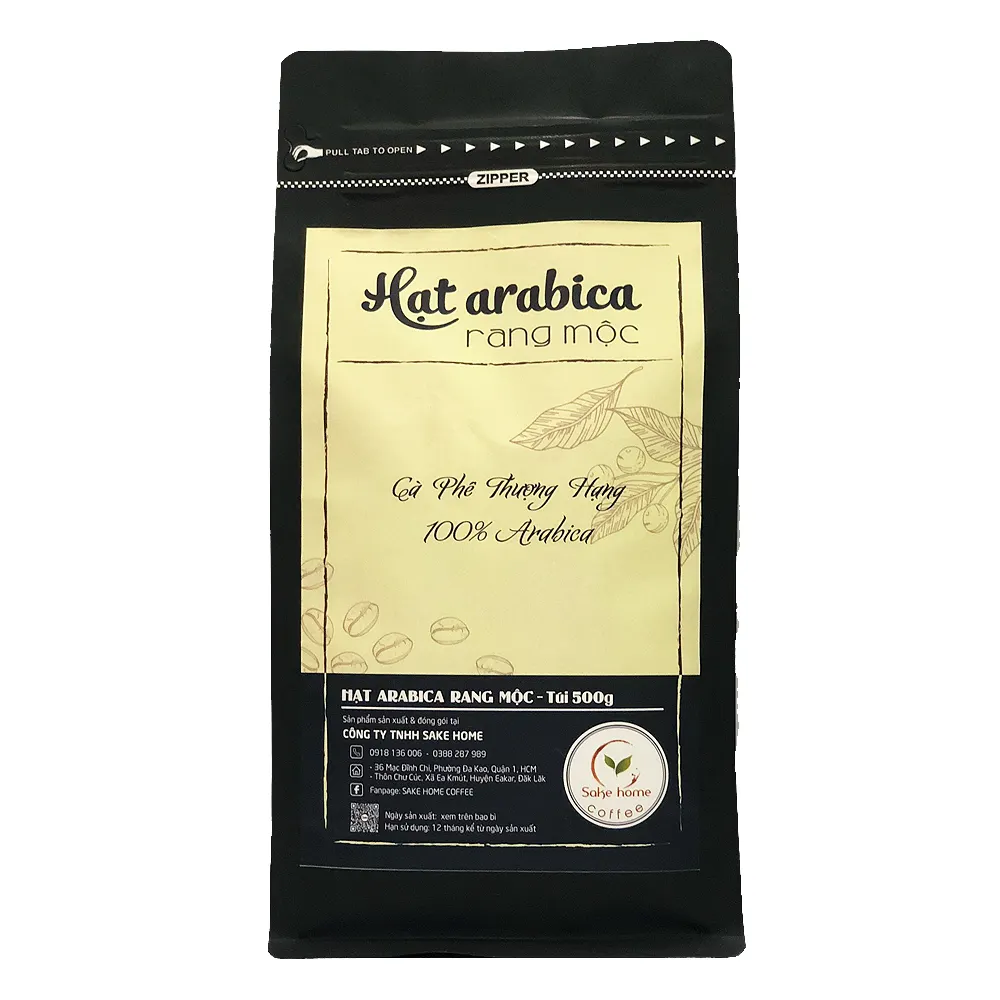 農場から直接購入したアラビカ生コーヒー豆プレミアム品質のローストされていないグリーン100% 純粋なローストグレードバッグ包装0.5Kg