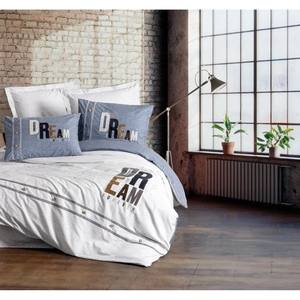 Forever Grey 8680108071113 Cotton Box Mood Bordado Ranforce Juego de funda nórdica individual Excelente para la decoración del dormitorio - Product Image 1