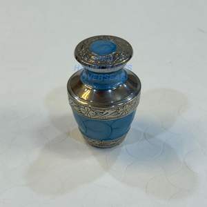 Contenedores conmemorativos grabados con esmalte blanco de aluminio Urna Serenity estilo americano con recuerdo de precio barato a granel de la mejor calidad - Product Image 5