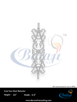 Balustre moderne en fonte gris très poli, robuste, finition sablée, pour escalier et balcon, sans cadre, résistant à la rouille
