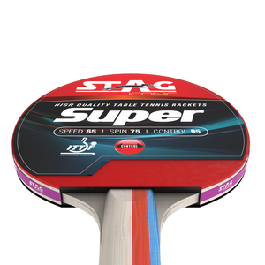 Raquette de tennis de table Stag Iconic Super Professional, en bois et caoutchouc, avec picots longs, en fibre de carbone, super raquettes de tennis de table - Product Image 5