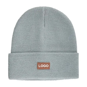 Gorro de Invierno de Alta Calidad Hecho en Fábrica con Logotipo Personalizado, 100% Lana, Color Sólido, Secado Rápido, Calidad Premium, Jacquard - Product Image 1